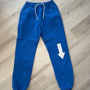 Danielle Guizio Arrow Logo Jogger Sweatpants Royal Blue XS